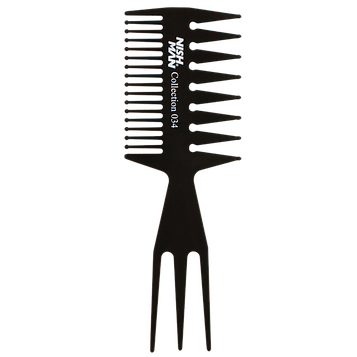 Чоловічий гребінець для волосся комбінований Nishman 034 Tri-Comb (10301033)