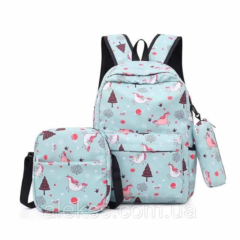 Комплект сумок 3 В 1 .Школьный рюкзак ,сумка и пенал - фото 5 - id-p1449585894