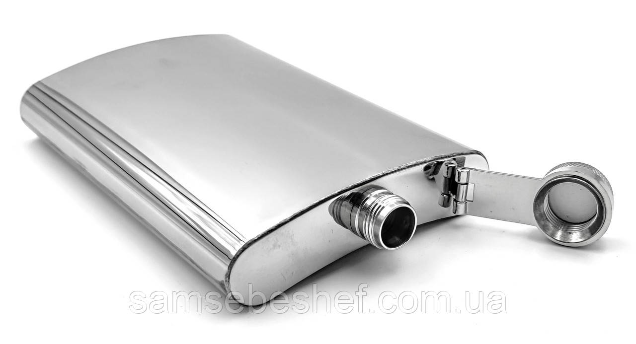 Фляга під гравіювання GA Династія, 10 oz, дзеркальна поліровка, 10310, фото 1