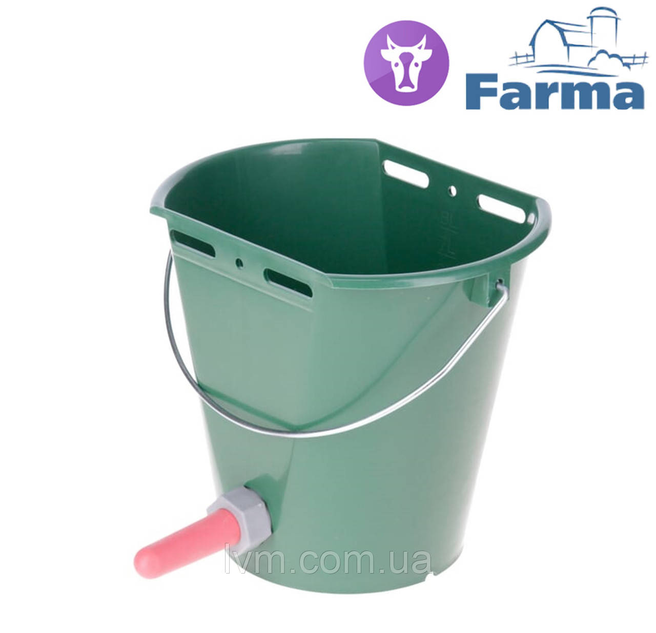 Відро на 8л для випоювання телят FARMA