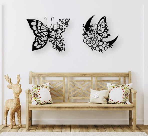 Декоративне панно Метелик і Місяць