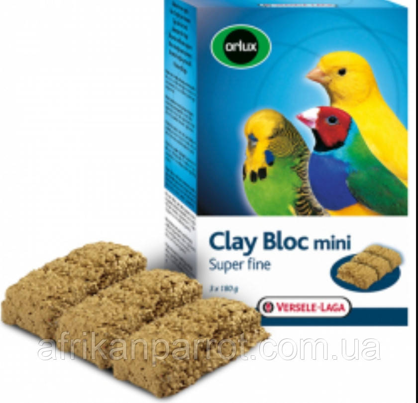 Versele-Laga Orlux Clay Bloc Mini ВЕРСЕЛЕ ЛАГА ОРЛАКС мінеральний блок із глиною для дрібних птахів