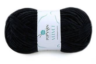 Popyarn Velvet, Чорний №025