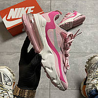 Жіночі кросівки Nike Air Max 270 React Pink White, жіночі кросівки найк аір макс 270 реактив