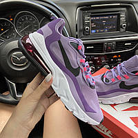 Жіночі кросівки Nike Air Max 270 React Violet, жіночі кросівки найк аір макс 270 реактив