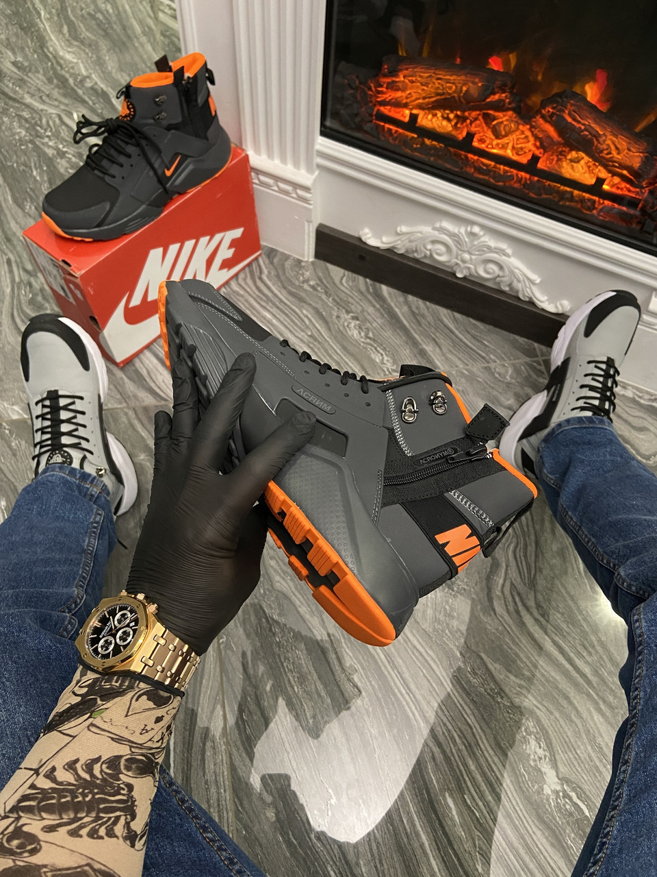 Acronym x top nike huarache