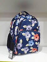 Школьный рюкзак ортопедический подростковый на два отдела для девочки в 4-7 класс синий Dolly 548