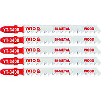 Полотно пиляльне для електролобзика 100м 5шт YATO YT-3400