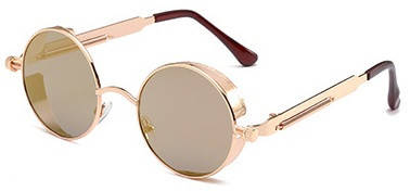 Окуляри сонцезахисні Honey золото жовте, коричневі дзеркалки