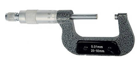 Мікрометри гладкі МК ноніусний з ціною поділки 0,01 мм