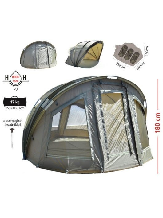 Карповая палатка Carp Zoom Adventure 3+1 Bivvy - фото 2 - id-p1449660397