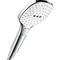 Ручная лейка для душа с кнопкой HANSGROHE Raindance Select E 26520400 120x120мм хром пластик 111768