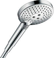 Ручная лейка для душа с кнопкой HANSGROHE Raindance Select S 26530000 125мм хром пластик 112101