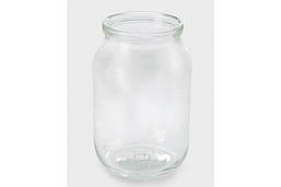 Банка скляна звичайна 1 л, 12 шт/бл