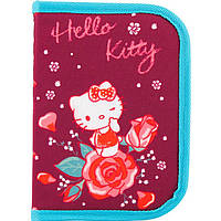 Пенал 1 отделение с 1 отворотом Kite мод 621 Hello Kitty HK18-621-2