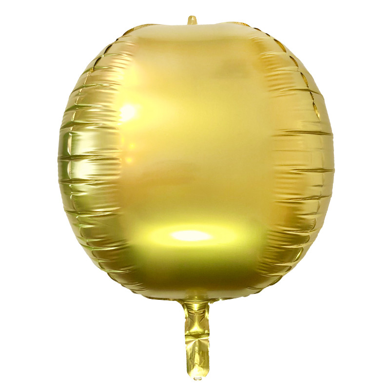 Фольгована 4-D куля "Сфера", золотий (сатин), 22"