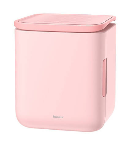 Портативний міні-холодильник Baseus Igloo Mini Fridge 6 л EU Рожевий (ACXBW-A04), фото 1