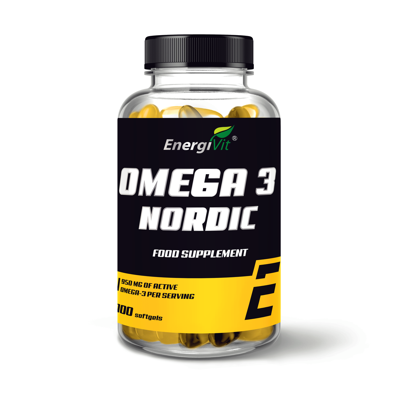 Риб'ячий жир EnergiVit OMEGA 3 Nordic 100 капсул