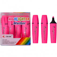 Текстовиділювач рожевий Color спиртовий ароматизований арт. JH700-2