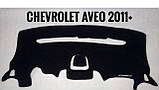 Накидка на панель приладів Сhevrolet Aveo T300 2011-2020, накидка/чохол на торпеду  авто Шевроле Авео, фото 4
