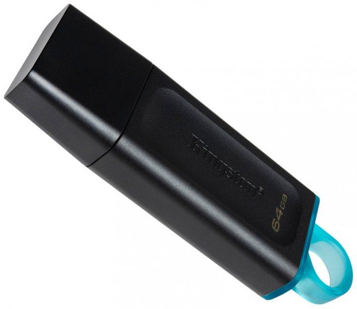 USB флешка Kingston DataTraveler Exodia 64GB USB 3.2 Gen 1 Black/Teal (DTX/64GB) - фото 1 - id-p1449776163