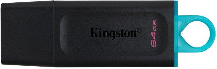 USB флешка Kingston DataTraveler Exodia 64GB USB 3.2 Gen 1 Black/Teal (DTX/64GB) - фото 3 - id-p1449776163
