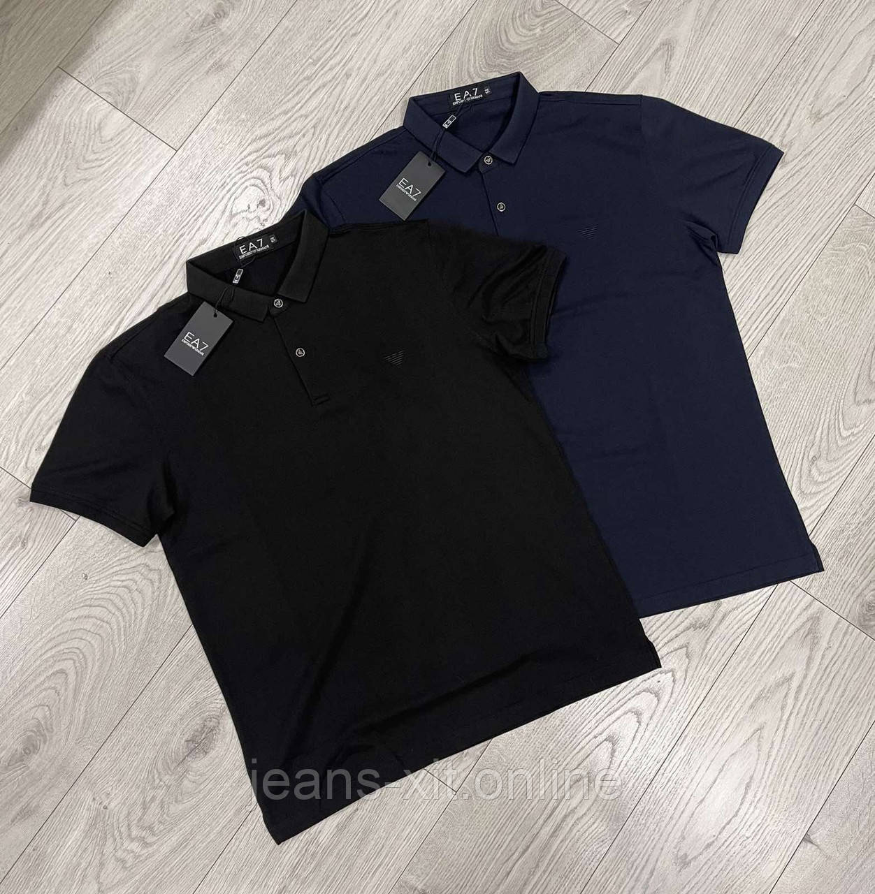 Футболка чоловіча 54(р) чорна 33628 Armani Туреччина Літо-D