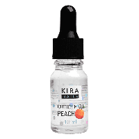 Kira Nails Cuticle Oil Peach- масло для кутикули з піпеткою, 10 мл