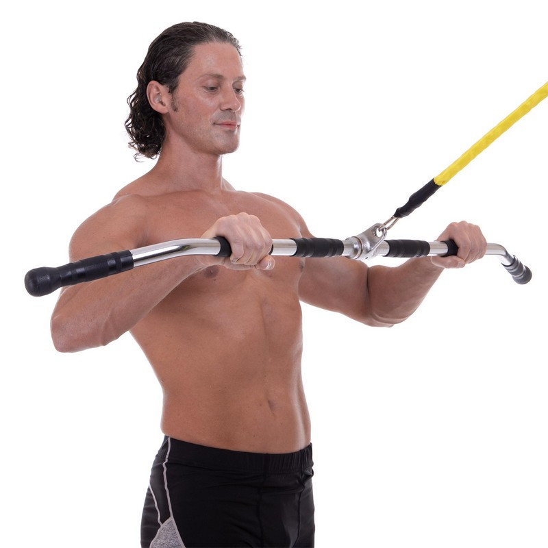 Рукоятка для м'язів спини вузький і широкий хват Zelart TA-2733 (довжина 120 см), фото 1