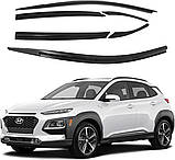 Дефлектори вікон (вітровики) 6шт. Hyundai Kona 2017-2023 (Autoclover/Корея), фото 2