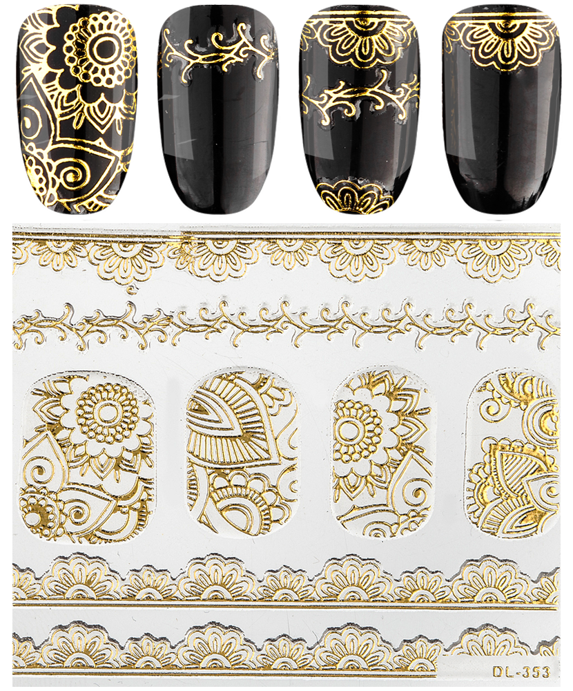 Наклейки 3d 3D, DL353 золото