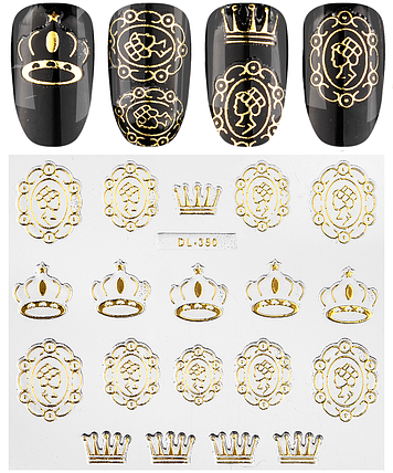 Наклейки 3d 3D, DL350 золото, фото 1