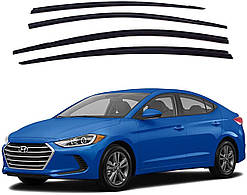 Дефлектори вікон (вітровики) Hyundai Elantra AD 2015-2020 (Autoclover D073)