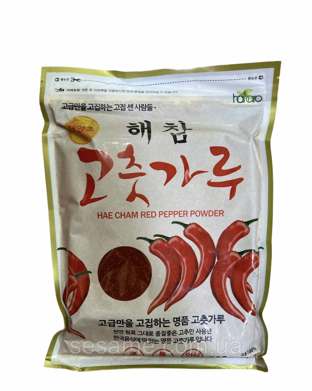 Перець Чилі червоний мелений порошок Hae Cham Red Pepper Powder 500 г Корея