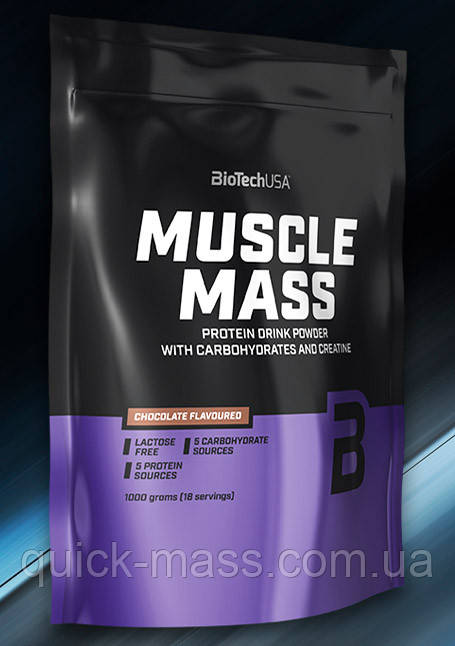 Гейнер Biotech Muscle Mass 1000g