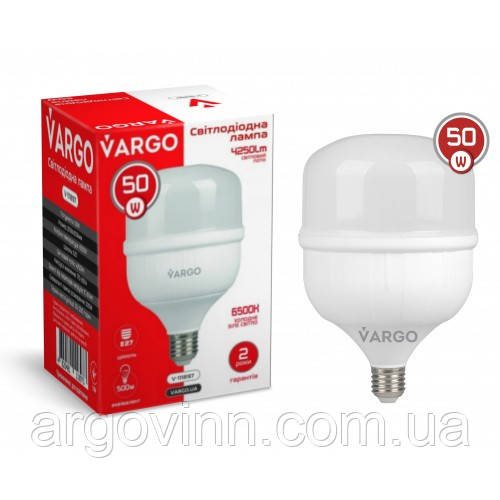 LED лампа VARGO 50W E27 6500K 138*206мм 220V (V-111897)