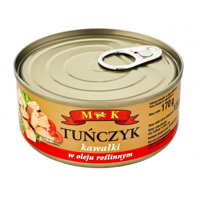 Тунець шматками M&K Tunczyk 170 гм