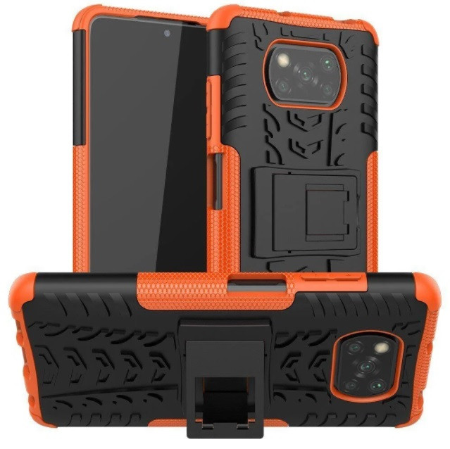 Чохол Armor для Xiaomi Poco X3 / X3 Pro Протиударний (жовтогарячий)