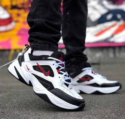 Кросівки чоловічі Nike M2K Tekno white black red