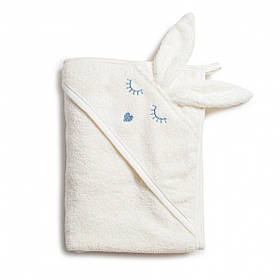 Рушник Twins Rabbit 100x100 капюшон з вушками, ecru