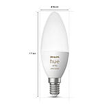 Умная светодиодная лампочка Philips Hue Color E14 470лм 40Вт 5.3W ZigBee, Bluetooth, Apple HomeKit, 2шт., фото 3