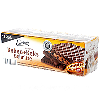 Вафлі Excelsior Kokos Schnitte knuspride з какао 250 г. 12 шт.