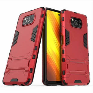 Чехол Transformer для Xiami Poco X3 / X3 Pro протиударний червоний