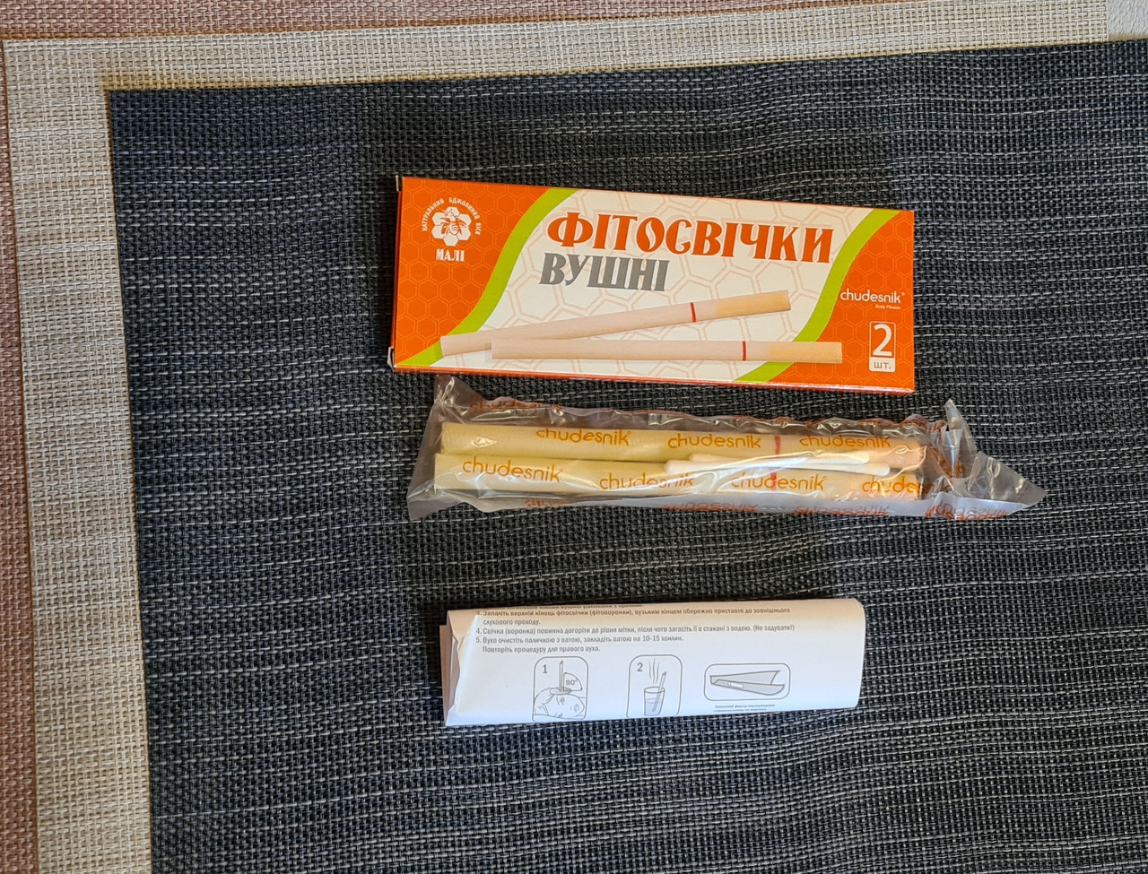 Фітосвічки малі вушні свічки 18см на 1см