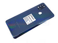 Задняя крышка для Samsung A21s (A217) черная сервисный оригинал