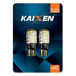 Лампи покажчики поворотів KAIXEN W5W LED жовтогарячий 6*2016SMD CANBus — 2 шт.