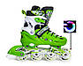 Розсувні ролики SCALE SPORTS LF 905 GREEN, що світиться колесо 29-33, фото 5