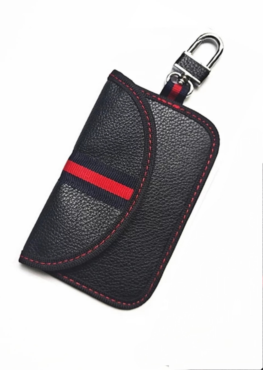 ЧОХОЛ RFID для Смарт ключа - АНТИУГОН (колір чорний + червоний)