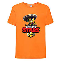 Футболка Бравл Старс Поко детская (0013-BS), цвет оранжевый, размер 98-104-116-128-140-152-164