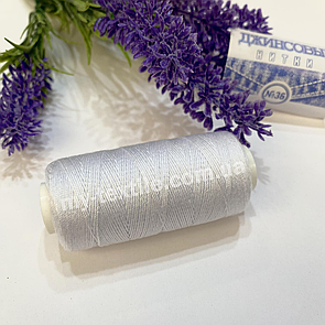 Швейна Нитка джинсова 10 шт. Білий